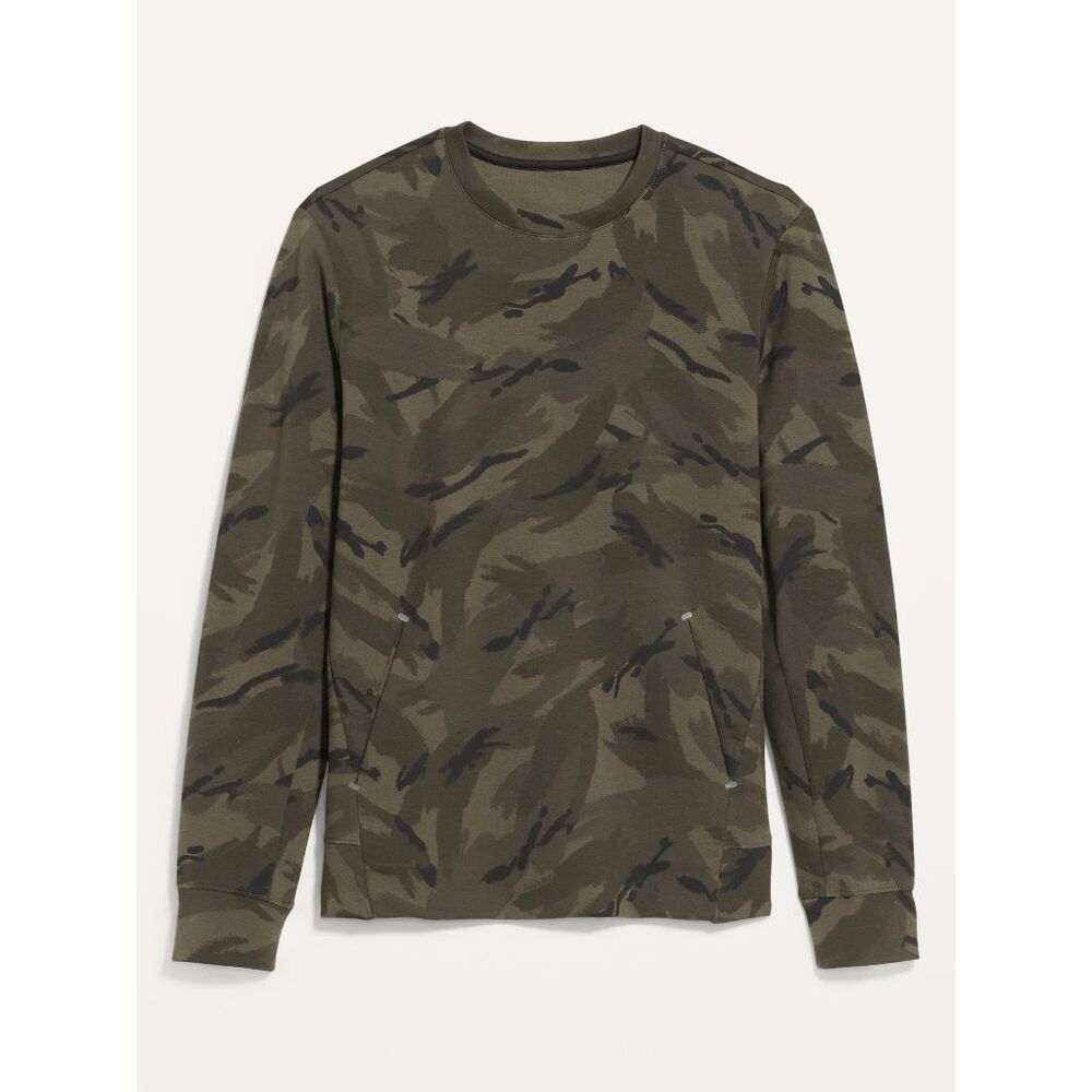 Old Navy Men's Dynamic Fleece Camo Hidden-Pocket Sweatshirt - Camo S